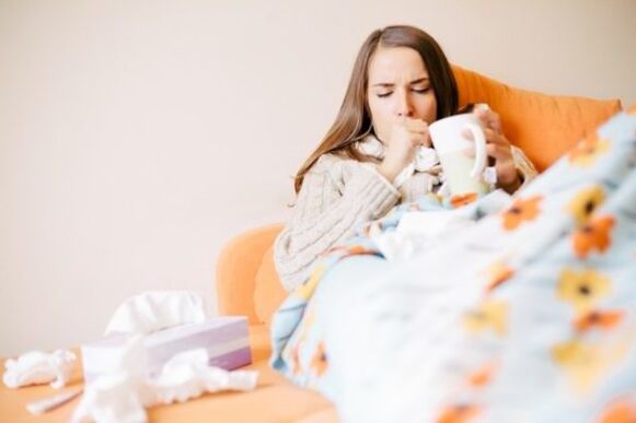 a general disorder as a symptom of parasites in the body