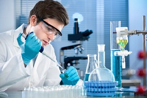 conducting analyzes to identify parasites